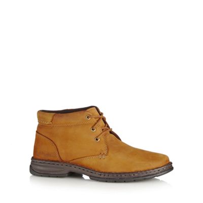 Hush Puppies Brown suede lace up boots